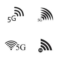 5g Symbol Vektor flaches Design