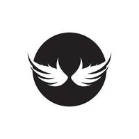 Flügelillustration Logo Vektor-Design vektor