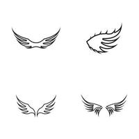 vinge illustration logotyp vektordesign vektor