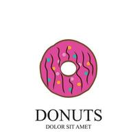 Donuts Illustration Logo Vektor Vorlage