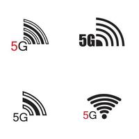 5g Symbol Vektor flaches Design