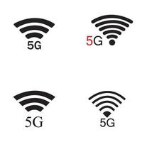 5g Symbol Vektor flaches Design