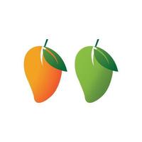 Mangofrucht Vektor Icon Illustration Design