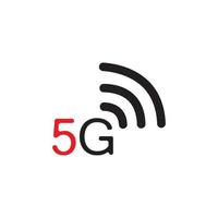 5g Symbol Vektor flaches Design