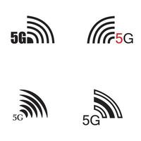 5g Symbol Vektor flaches Design