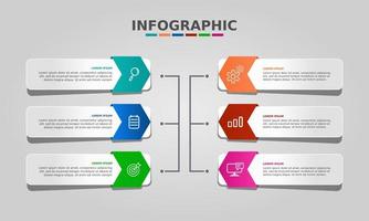 modernes Business-Infografik-Template-Design vektor