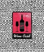 vektor vin kort ikon, logotyp, meny omslag