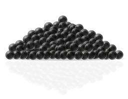 svart kaviar vektor illustration