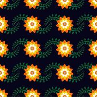 sömlösa mönster orange blommönster. lila bakgrund. design tapeter, bakgrund, omslag, papper och redo att trycka på tyg. vektor illustration