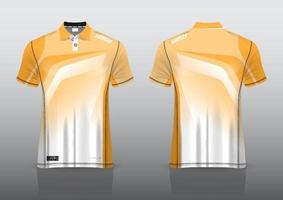 Poloshirt einheitliches Design für Outdoor-Sportarten vektor