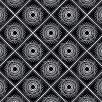 abstrakter geometrischer fraktaler Spirograph-Muster traditioneller Stammes-dunkler Hintergrund vektor