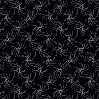 abstrakte nahtlose wellenförmige Linienmuster schwarzer Hintergrund vektor