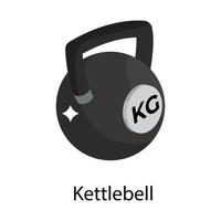 trendige Kettlebell-Konzepte vektor