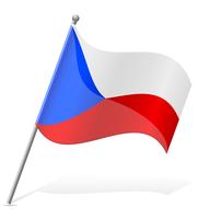 flagga av Tjeckien vektor illustration