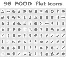 Vektorillustration der flachen Ikonen des Lebensmittels vektor