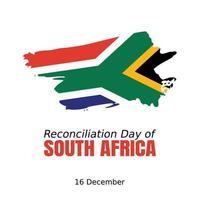 Versöhnungstag von Südafrika-Vektor-Illustration-Vektor-Illustration. geeignet für Grußkarten, Poster und Banner vektor