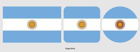 Argentinien-Flagge, Vektorillustration vektor