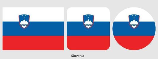 Slowenien-Flagge, Vektorillustration vektor