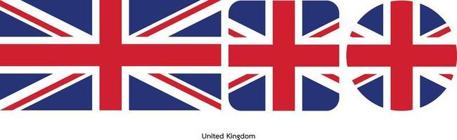 Storbritannien flagga, vektor illustration