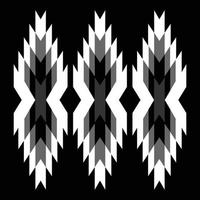 Muster im Stammesstil. aztekisches geometrisches Dreieck vektor