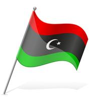 Flagge der Libyen-Vektor-Illustration vektor