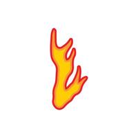 Feuer Flammen Vektor Icons flaches Design