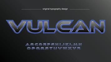 blå och kolfiber futuristisk typografi vektor