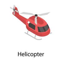 trendige Helikopter-Konzepte vektor