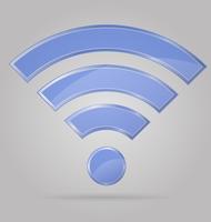 transparent tecken wi fi vektor illustration