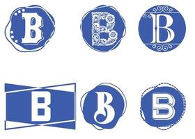 b-Brief-Logo und Symbol-Design-Vorlage vektor