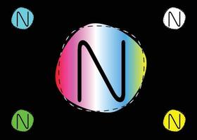 n-Brief-Logo und Symbol-Design-Vorlage vektor