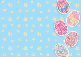 Frohe Ostern Tag Banner Website Vektor