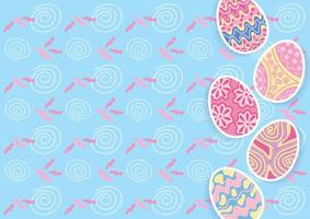 buntes frohes ostern tag banner website vektor design