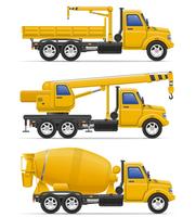 lastbilar avsedda för konstruktion vektor illustration