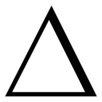 delta grekisk symbol versal versaler teckensnitt ikon svart färg vektor illustration platt stil bild