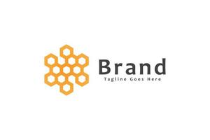 enkel bokstav h bikupa logotyp, honungsprodukt, varumärkesidentitet vektor