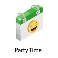 Party-Time-Konzepte vektor
