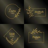 florale feminine logo-vorlage vektor