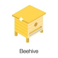 trendige Bienenstockkonzepte vektor