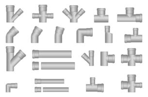pvc avloppsrör för vattenförsörjningssystem, underjordiska ledningar. vektor