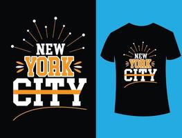 New York City-T-Shirt-Design-Vektorillustration vektor