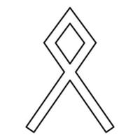 odal othil rune othala symbol immobilienerbe vektor