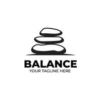 Stein-Balance-Logo-Vektor-Illustration-design vektor