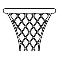 Basketball-Korb Streetball-Netz-Korb-Symbol vektor