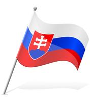 flagga av slovakien vektor illustration
