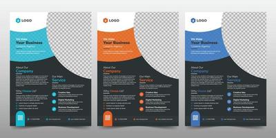 kreatives Corporate Business Flyer Broschüren-Template-Design, abstrakter Business-Flyer, Vektor-Template-Design. Broschürengestaltung, Cover, Jahresbericht, Poster, Flyer vektor