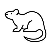 Maus Umriss Symbol Tiervektor vektor