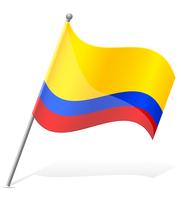 Flagga av Colombia vektor illustration