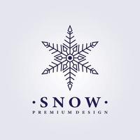 snö logotyp vektor illustration design enkel