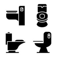 WC- und Toilettensymbol vektor
